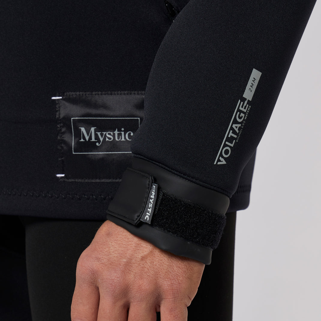 Mystic Fulmar Neoprene Hoodie 3/2mm Black 2024 image 3