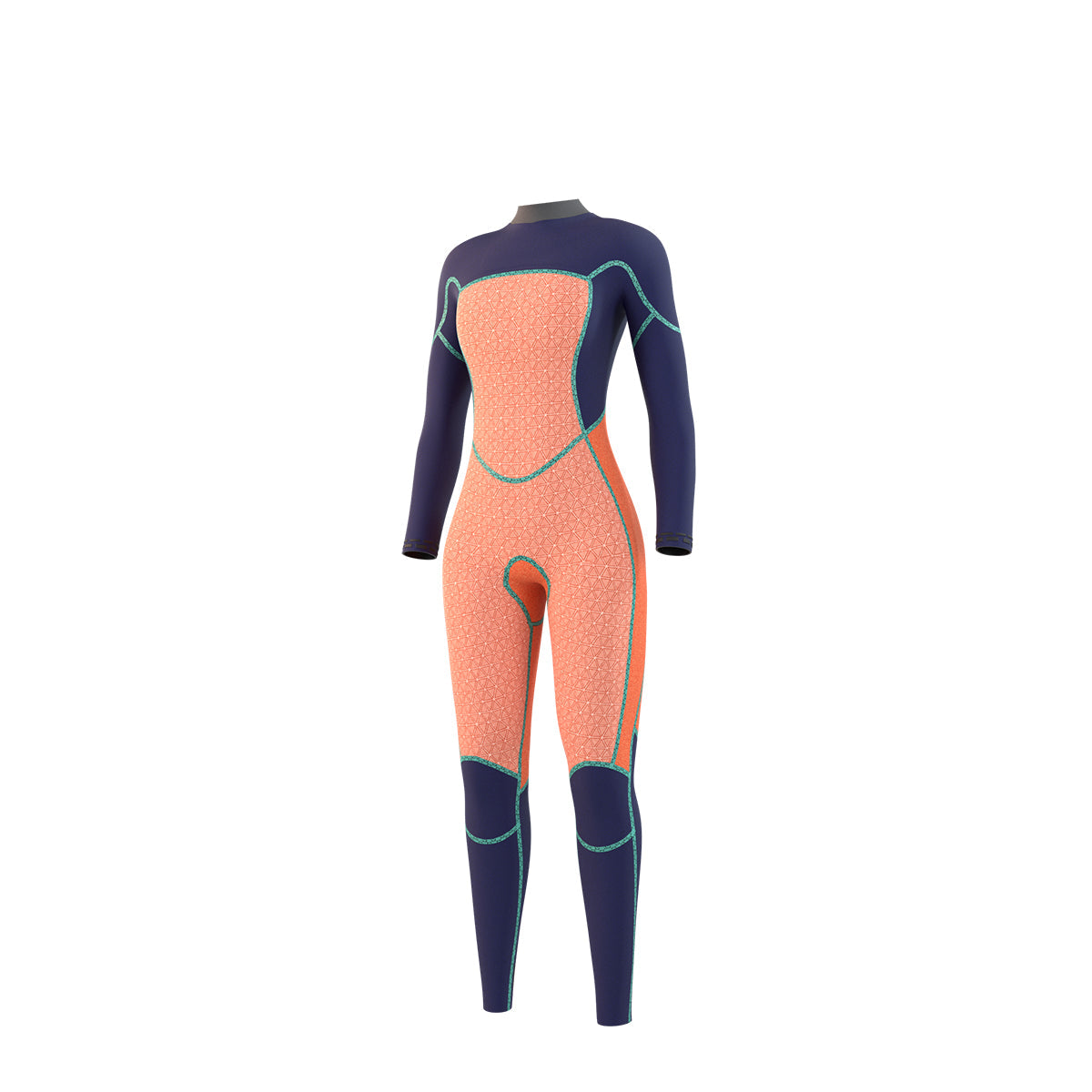 Jayde Fullsuit 4/3mm Double Front Zip - Black - 2025