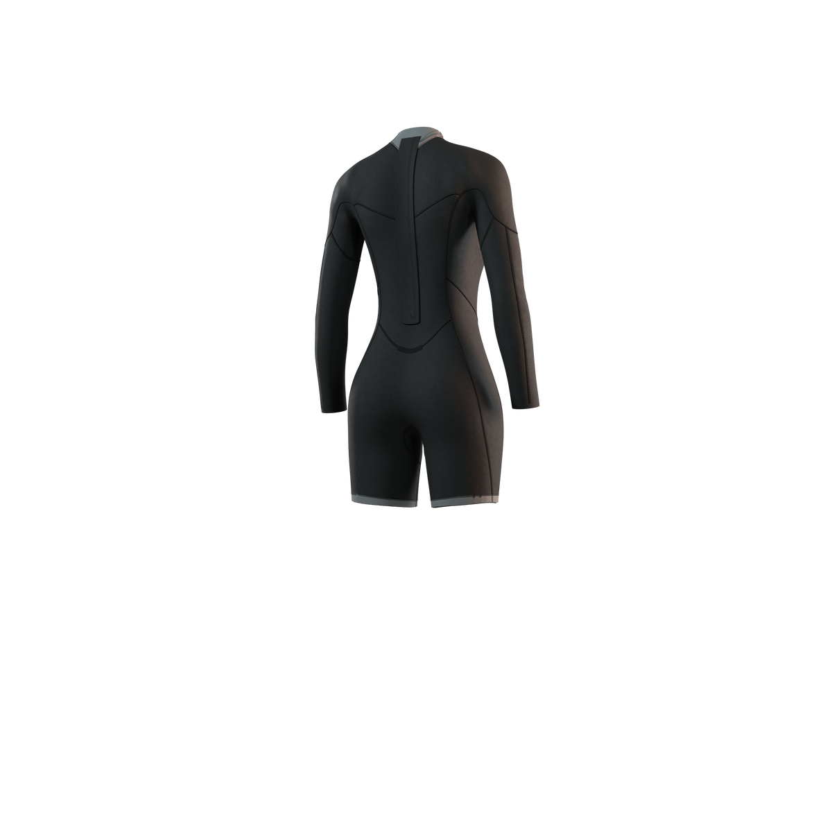 Brand Longarm Shorty 3/2mm Bzip Flatlock Women - Black - 2027