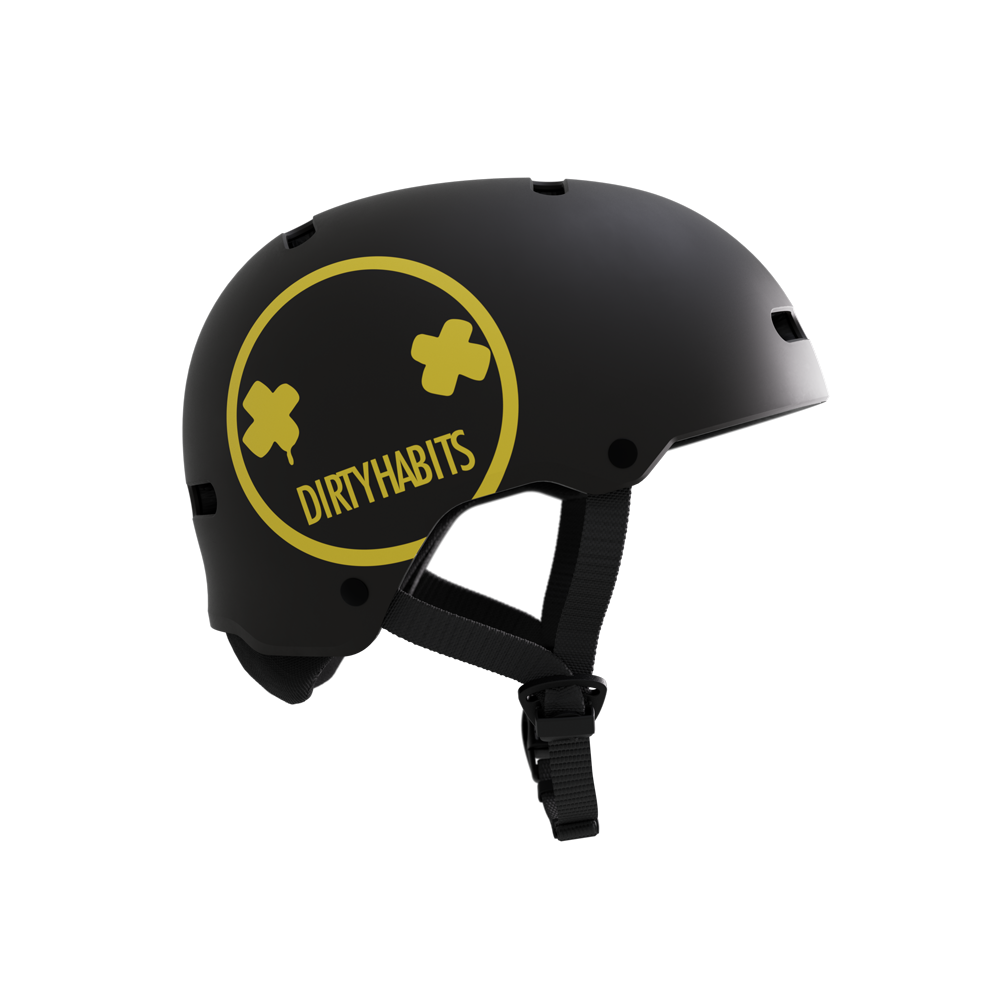 Vandal Pro Helmet Dirty Habits - Black / Yellow - 2027