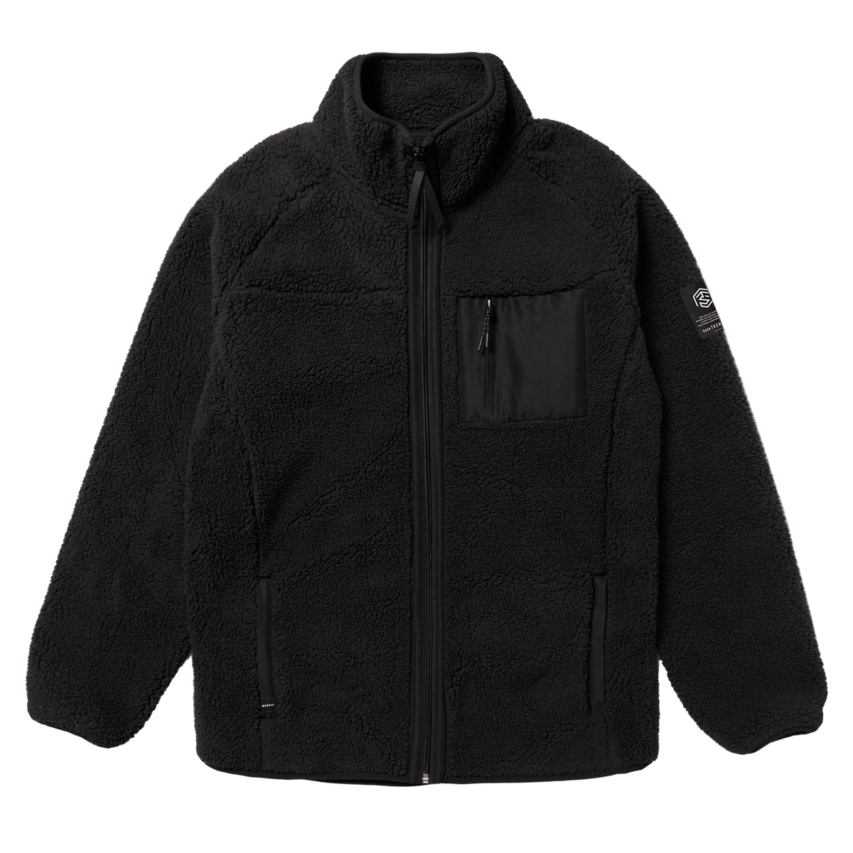 DTS Fleece Zip Thru Sweat - Black - 2027