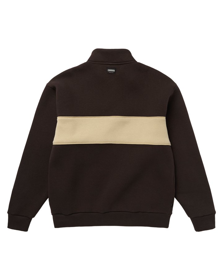 Slate Half Zip Sweat - Dark Brown - 2026