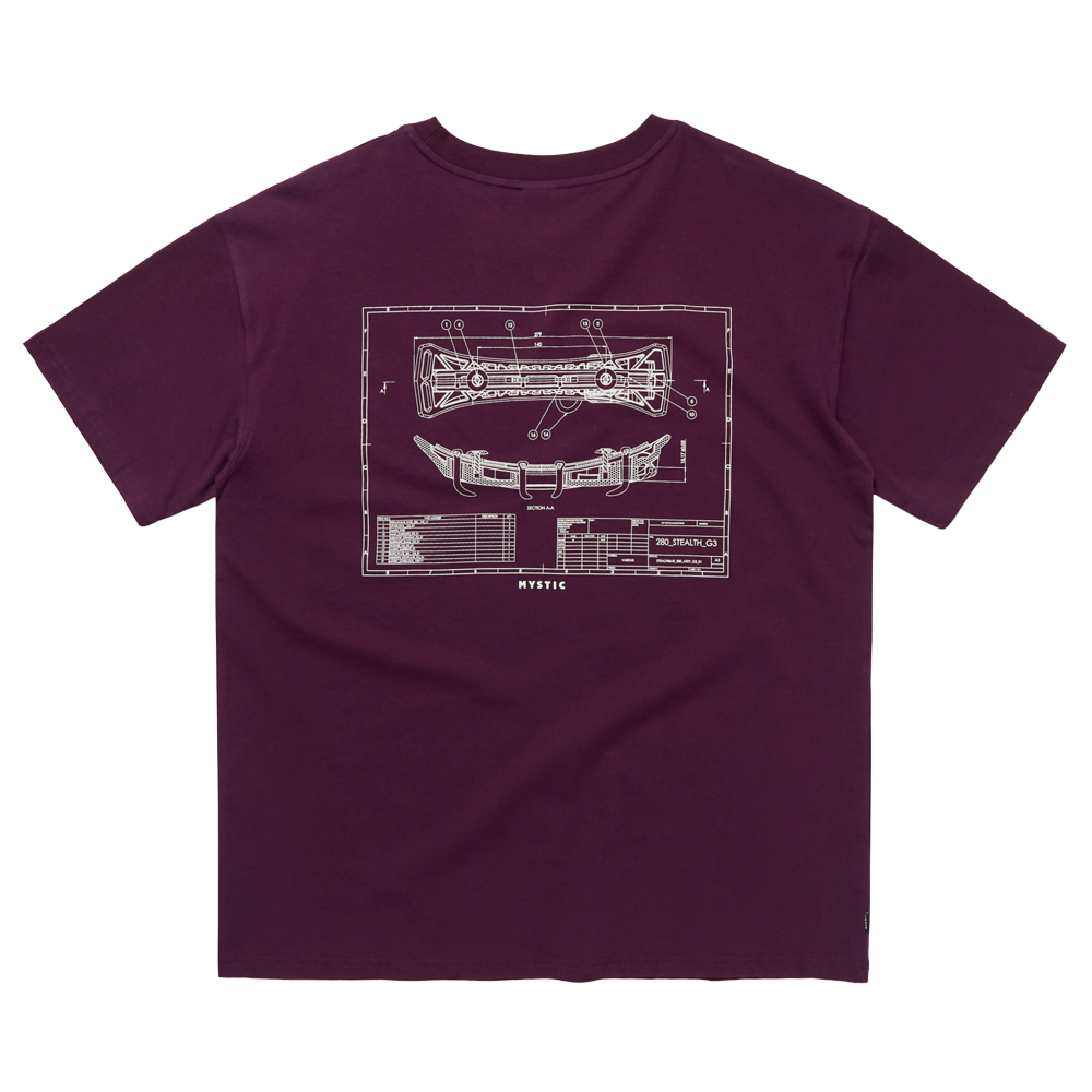 Concept SB1 Tee - Oxblood Red - 2026