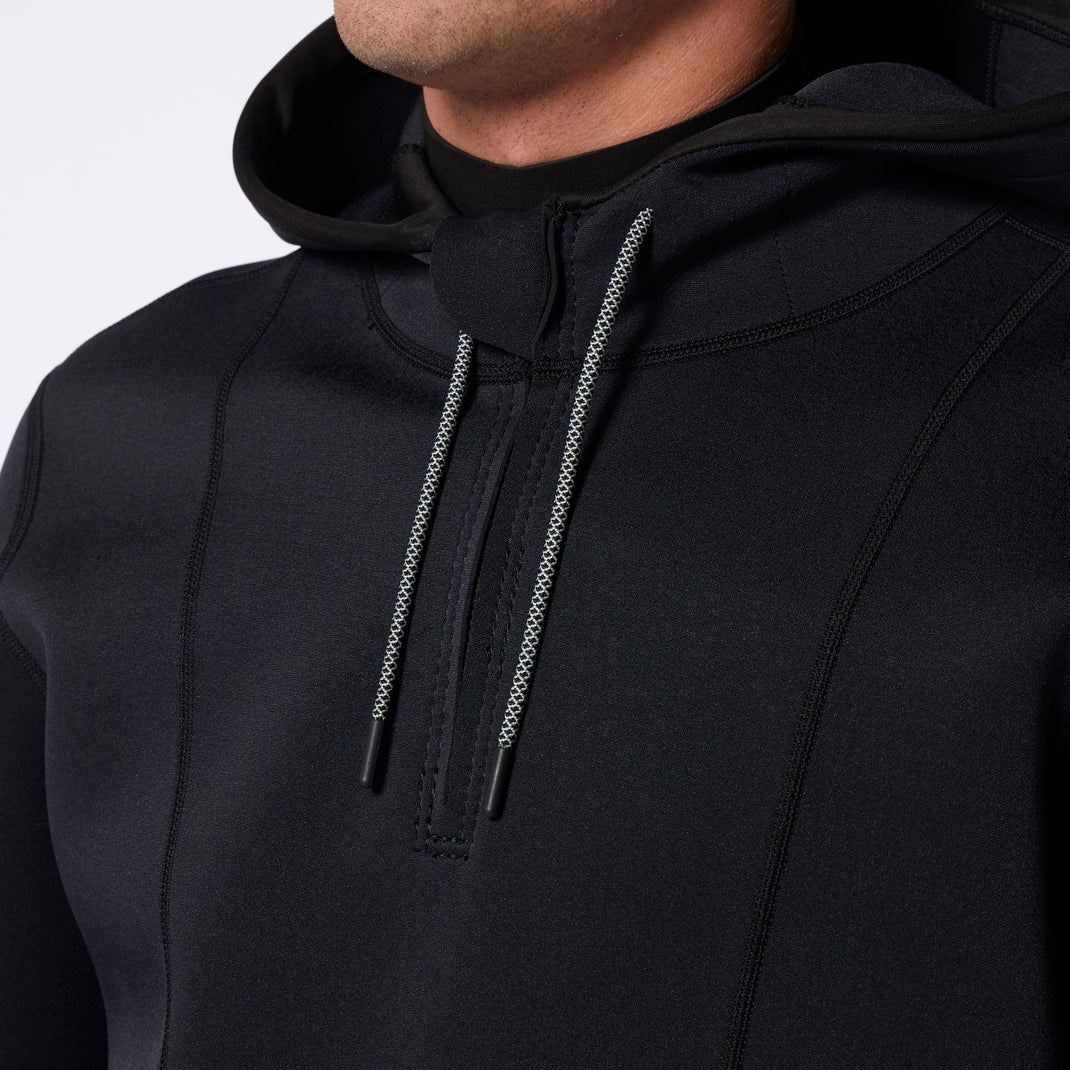 Mystic Fulmar Neoprene Hoodie 3/2mm Black 2024 image 2
