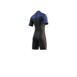 Brand Shorty 3/2mm Bzip Flatlock - Black / Blue - 2027