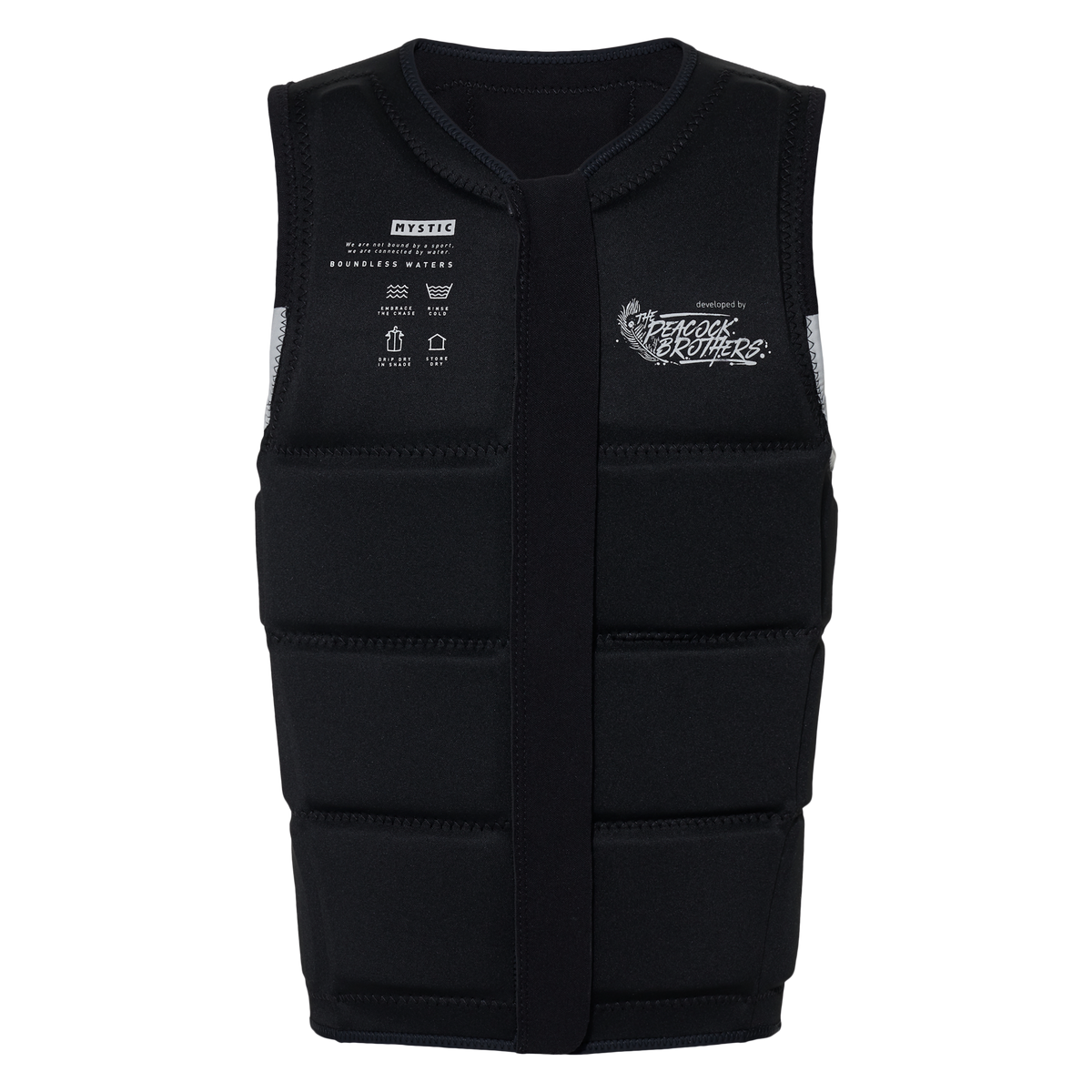 Peacock Impact Vest Fzip Wake - Black / White - 2027