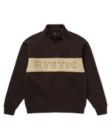 Slate Half Zip Sweat - Dark Brown - 2026