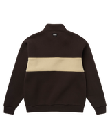 Slate Half Zip Sweat - Dark Brown - 2026