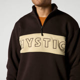Slate Half Zip Sweat - Dark Brown - 2026