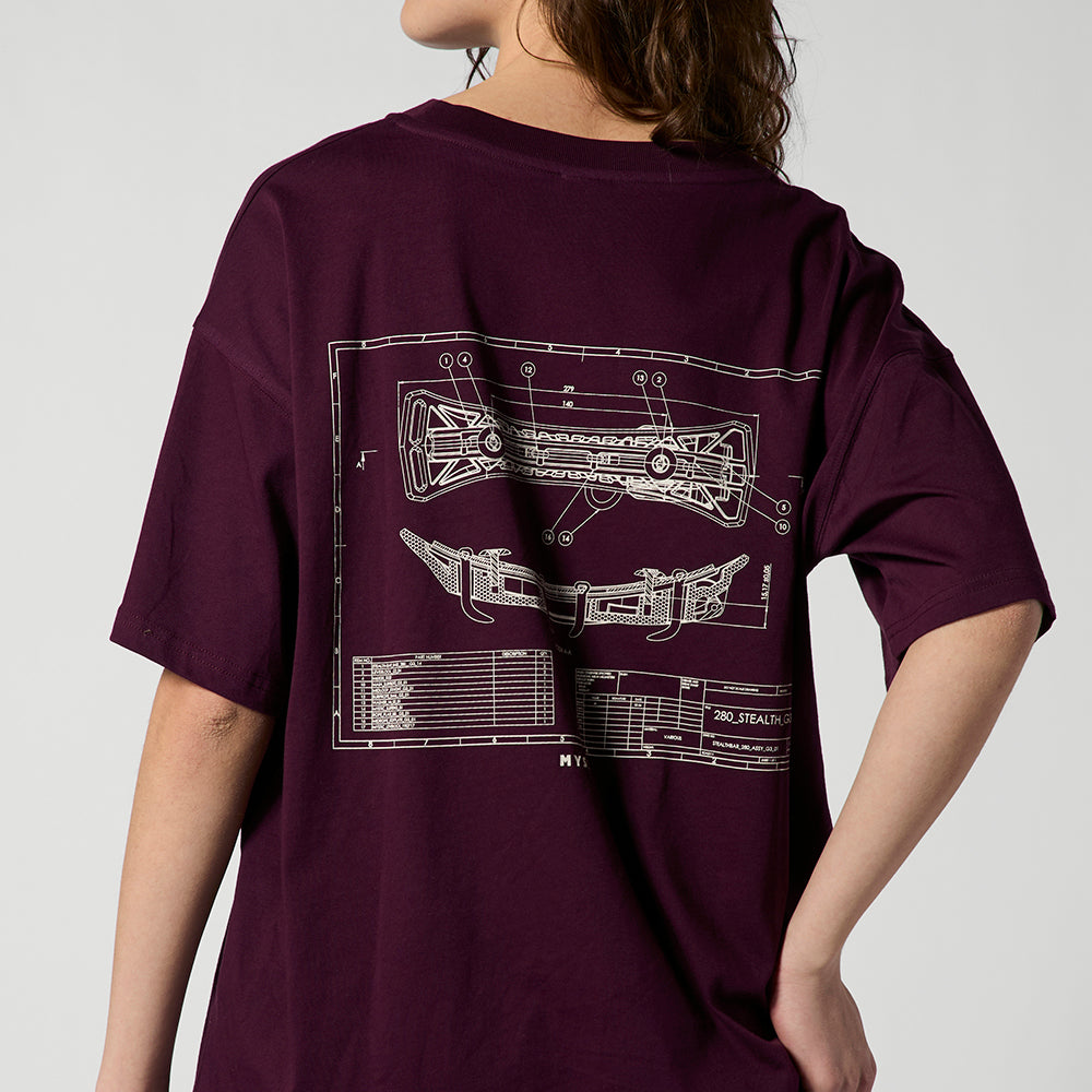Concept SB1 Tee - Oxblood Red - 2026