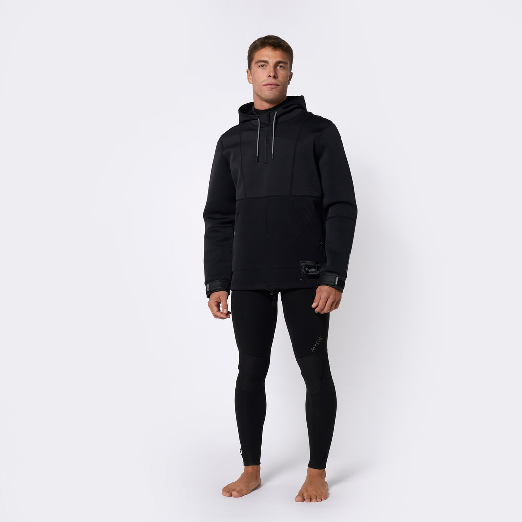 Mystic Fulmar Neoprene Hoodie 3/2mm Black 2024 image 5