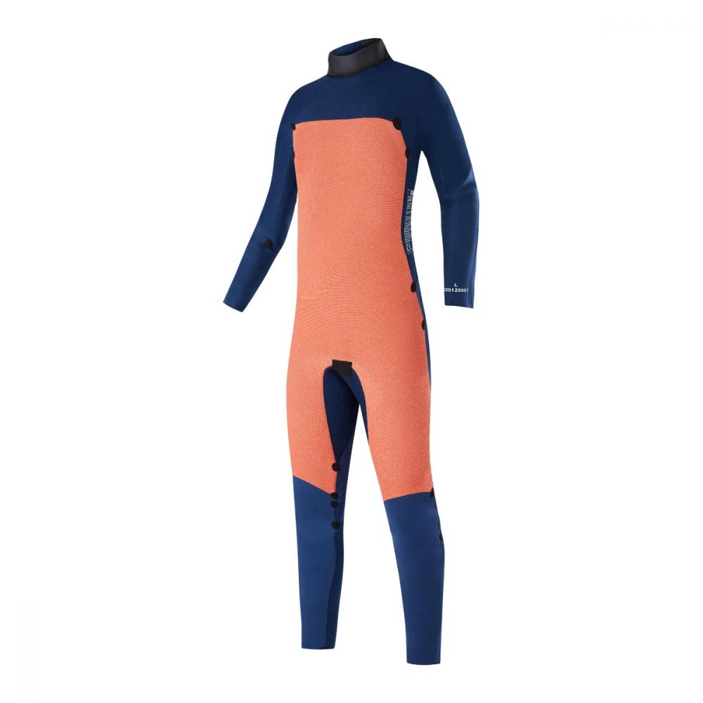 Mystic Star 3/2mm Fullsuit Back Zip Kids Black/Blue 2022 image 2