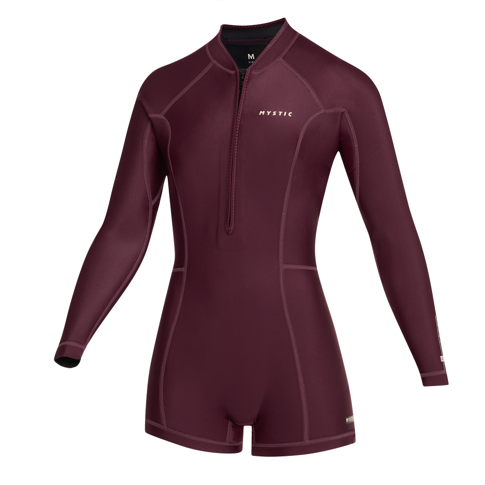 Lunar Longarm Shorty 2/2mm Fzip Women - Oxblood Red - 2027