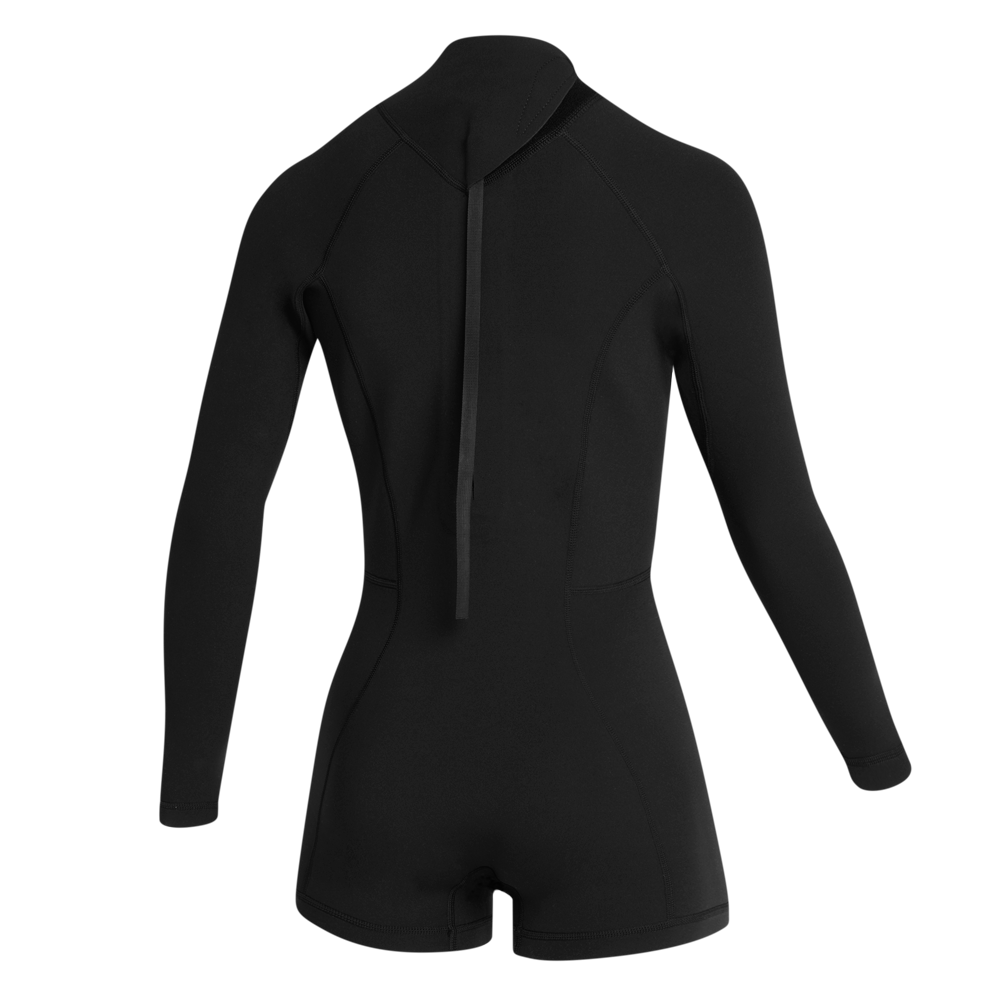 Lunar Longarm Shorty 2/2mm Bzip Women - Black - 2027