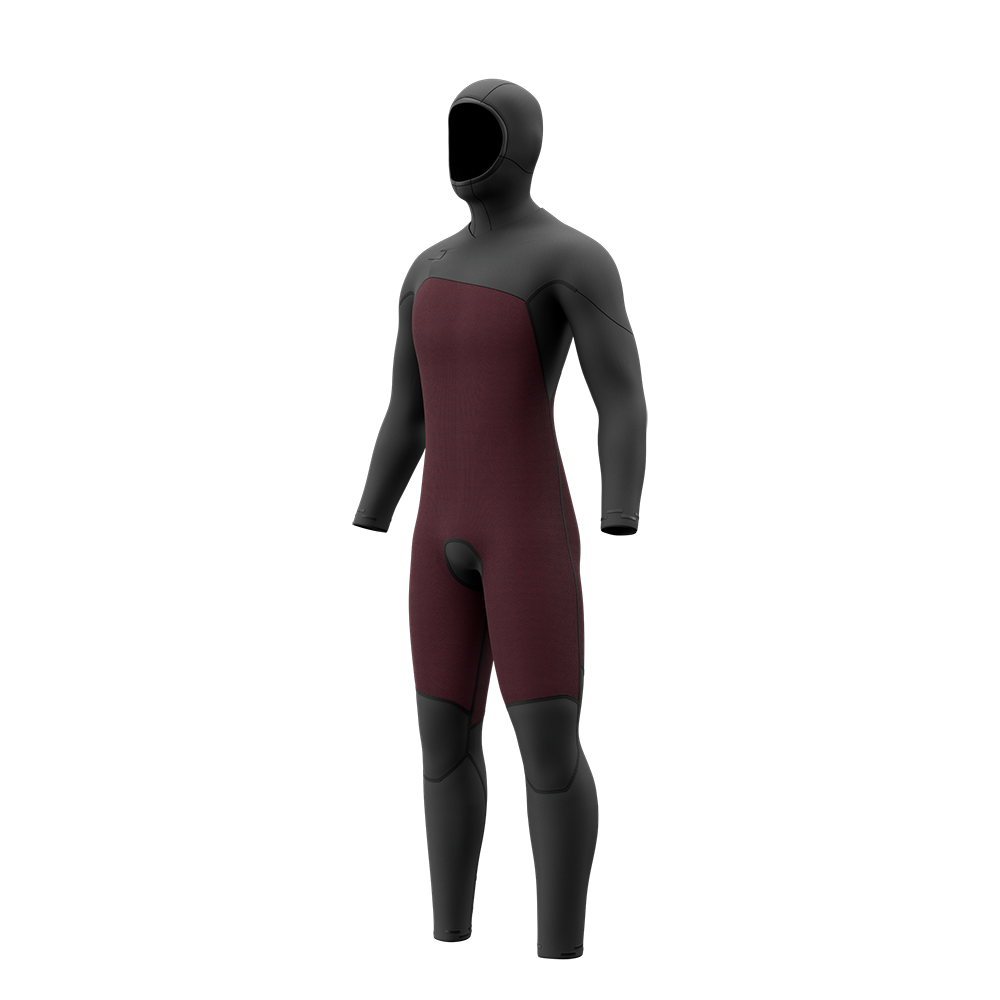 Motion Hooded Fullsuit 5/3mm Fzip - Black - 2027