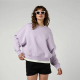 Dropped Shoulder Crew Sweat Women - Lilac - 2025